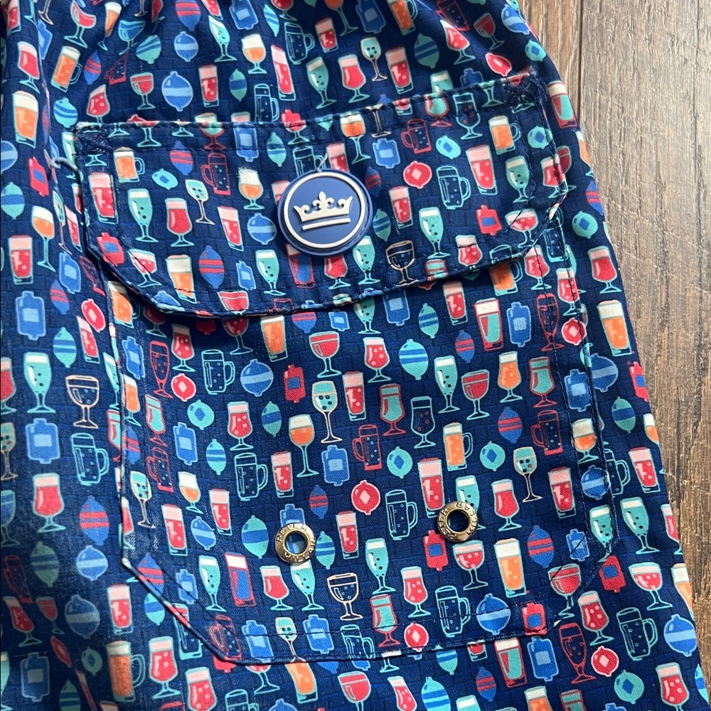 Peter Millar Multicolor Patterned Athletic Shorts - image 3